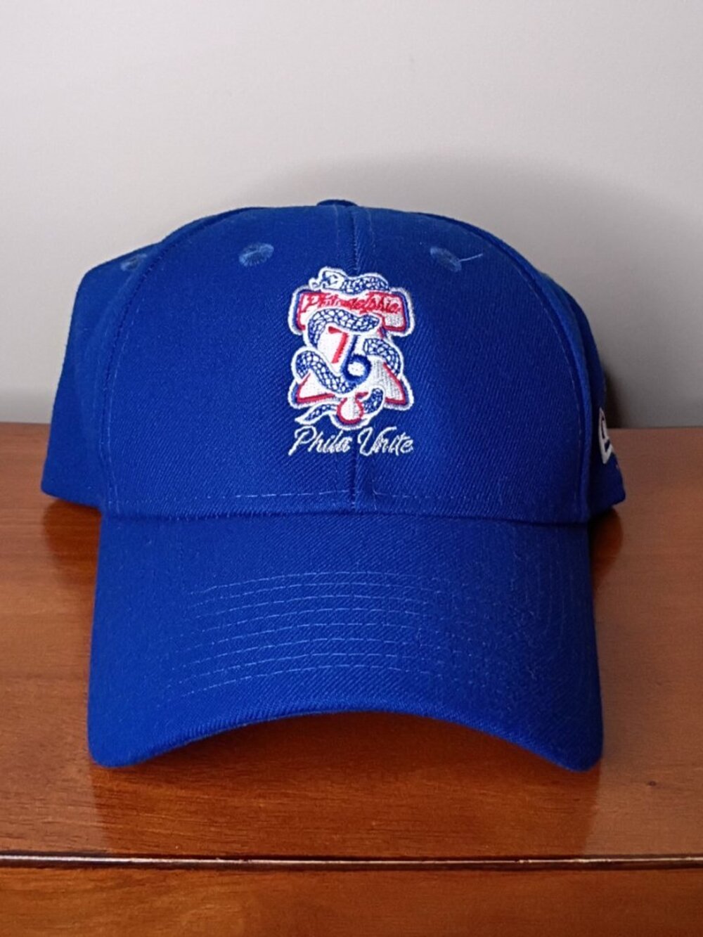 Philadelphia 76ers Sixers Phila Unite Cap Adjustable Blue New Era 9Forty NBA